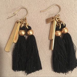 J. Crew Short Fringe Earrings